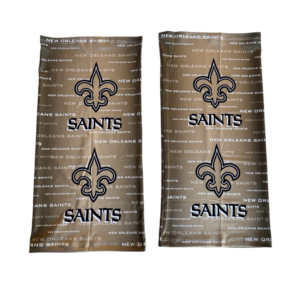 New Orleans Saints neck gaiters face warmers sun protectors 2 one size fits